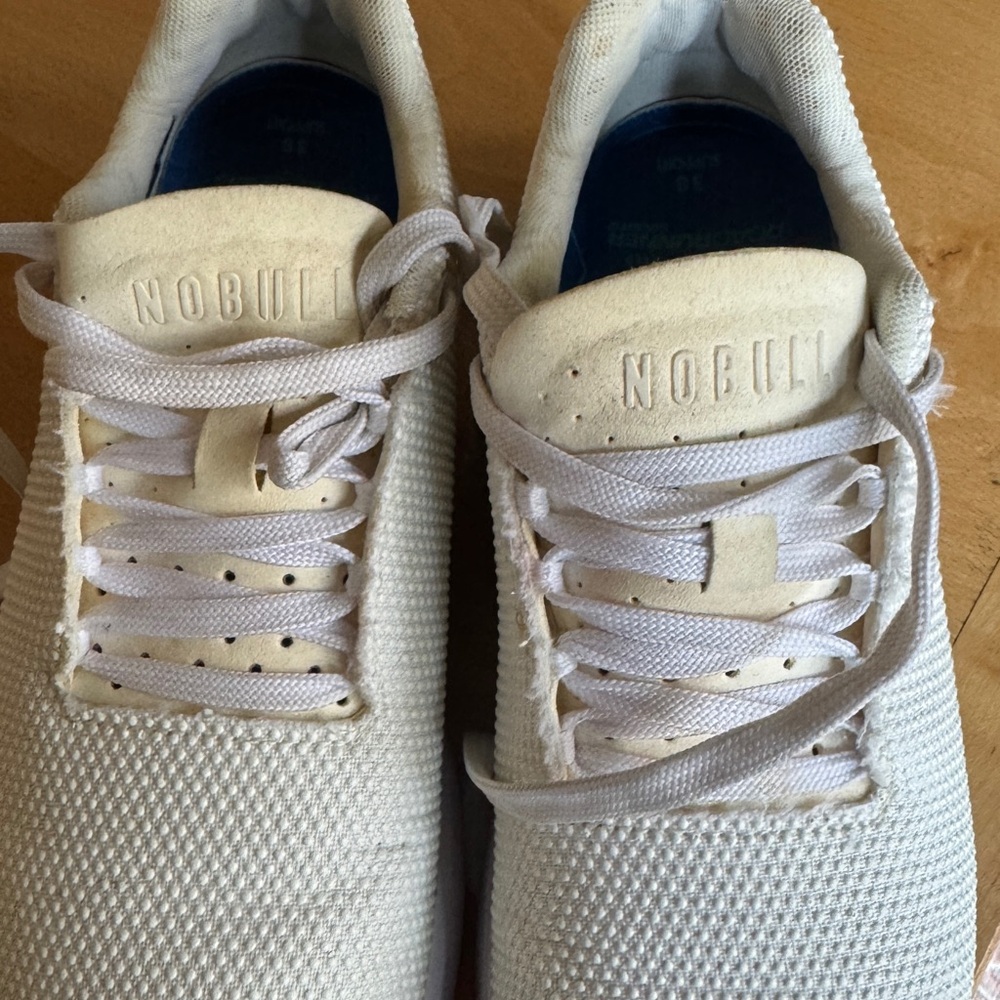 NOBULL Cream Knit Sneakers